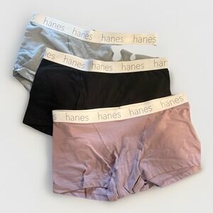 Hanes Pantie 8 XL Women's High Waist Shortie Cotton Underwear Brief Boxer